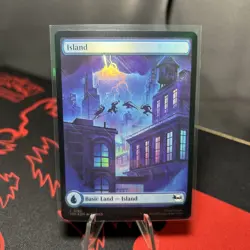Foil TMNT Full Art Island Land, Magic the Gathering Land, 1 Pack, 192 - Image 1