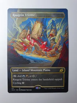 MTG - Raugrin Triome Borderless - Ikoria Lair of Behemoths #310 - N/M Rare - Image 1