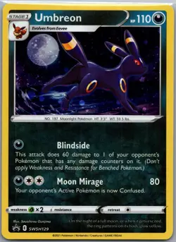 Umbreon SWSH129 - Pokemon TCG SWSH Black Star Promos - Holo Promo (NM) - Image 1