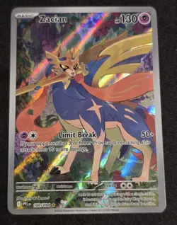 Zacian 100/094 Illustration Rare HOLO Pokemon Phantasmal Flames NM/MINT - Image 1