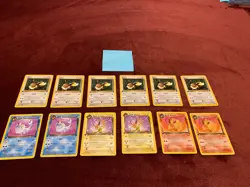 Pokemon Team Rocket First Edition Eevee & Dark Vaporeon Jolteon Flareon - Image 1