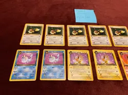 Pokemon Team Rocket First Edition Eevee & Dark Vaporeon Jolteon Flareon - Image 2