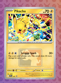Pikachu “Winner” Promo 2025 World Championships SVP EN 225 Pokemon Worlds - Image 1