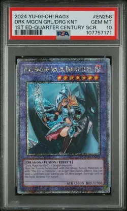 2024 YU-GI-OH! RA03 1ST EDITION DARK MAGICIAN GIRL THE DRAGON KNIGHT PSA 10 - Image 1