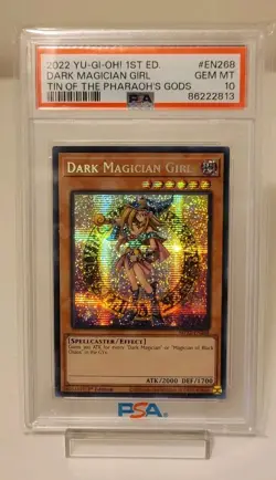 Yugioh Dark Magician Girl 2022 MP22-EN268 Secret Rare 1st Edition PSA 10 - Image 1