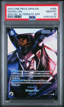 2023 One Piece OP04-085 Magellan Special Alternate Art (SP) ENG | PSA GEM 10 - Image 1