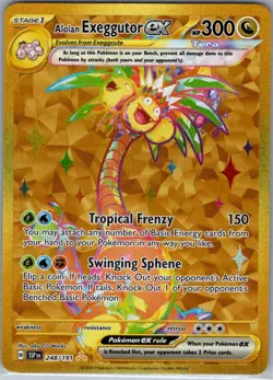 Alolan Exeggutor ex 248/191 SV08: Surging Sparks - Pokemon Card - NM - Image 1