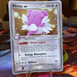 Pokemon TCG EX Unseen Forces Holo Card Blissey EX 101/115 - Image 1