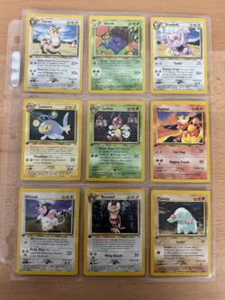 NM (1st edition) COMPLETE Pokemon NEO GENESIS Set 76-Card UNCOMMON/COMMON ed - Image 4