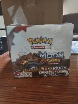 Pokemon Sun & Moon Crimson Invasion Booster Box Brand New Sealed - Image 2