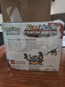 Pokemon Sun & Moon Crimson Invasion Booster Box Brand New Sealed - Image 4