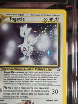 Togetic 16/111 Neo Genesis Holo CGC 10 Gem Mint SWIRL Vintage Pokemon Card - Image 3