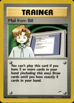 Mail from Bill 105/105 Common Neo Destiny WOTC Pokemon - Image 1