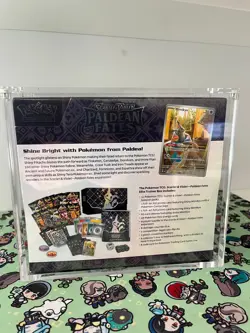 Paldean Fates Pokemon Center Elite Trainer Box - Sealed - ETB in Acrylic Case - Image 3