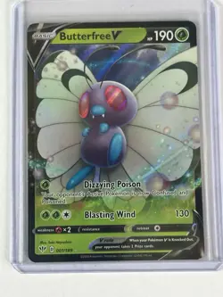 Butterfree V - 001/189 Ultra Rare Darkness Ablaze Pokemon TCG - Image 1