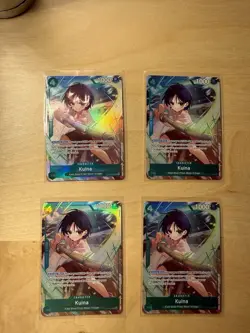 One Piece Kuina OP12-026 Premium Collection Vol. 5 Set Of 4 NM Cards - Image 1