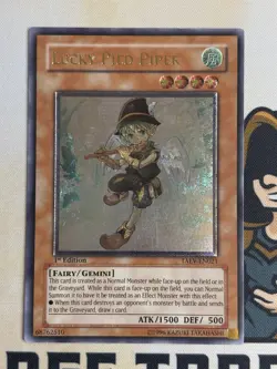 Lucky Pied Piper TAEV-EN021 Ultimate Rare 1st Edition YuGiOh! VLP EURO - Image 3
