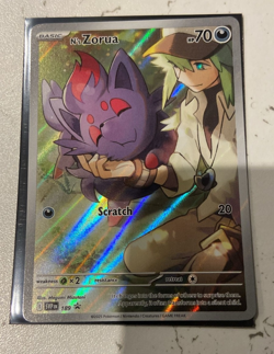 Pokemon Card TCG, N's Zorua , Black Star Promo Illustration Rare #189 - Image 1