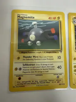 Pokemon TCG 2002 Magnemite 80/110 & Magneton 28/110 Card Lot English - Image 2