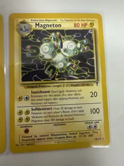 Pokemon TCG 2002 Magnemite 80/110 & Magneton 28/110 Card Lot English - Image 3