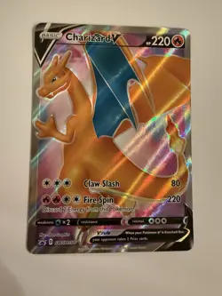 Charizard V SWSH050 Black Star Promo Pokemon Card Champion’s Path NM - Image 1