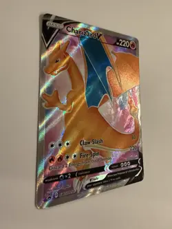 Charizard V SWSH050 Black Star Promo Pokemon Card Champion’s Path NM - Image 2