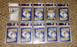 HUGE 10-CARD PSA GRADED POKEMON LOT - VINTAGE 1ST ED, PSA 10s, 2025 MURKROW ETC! - Image 3