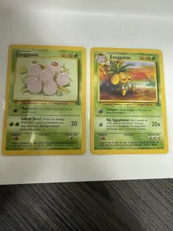 Pokemon TCG Base Set Exeggcute 52/64 & Exeggutor 35/64 Lot 2 Cards 1999 - Image 1
