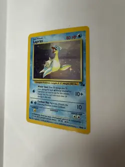 Pokemon Lapras 80 HP Basic Fossil 10/62 Holo Rare English 1999 Card - Image 4