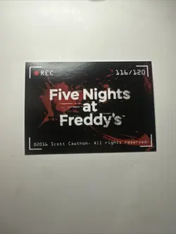 FNAF Five Night at Freddy's | Trading Card "Shiny Hologram Freddy" #116/120 - Image 4