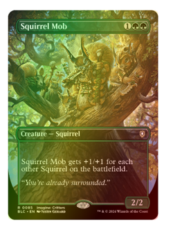 Squirrel Mob - Foil - Borderless Commander: Bloomburrow - Image 1
