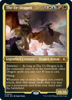 The Ur-Dragon (Foil Etched) [Commander Masters] Foil Near Mint - Image 1
