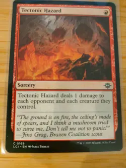 MTG Tectonic Hazard 0169 Lost Caverns of Ixalan M/NM Free UK P&P - Image 1