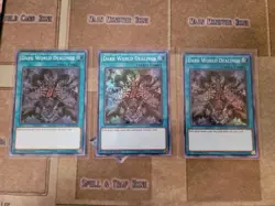 YUGIOH 3X DARK WORLD DEALINGS MYFI-EN054 SUPER 1ST ED NM - Image 1
