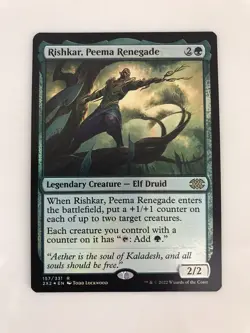 Rishkar Peema Renegade Foil MTG Magic Gathering Card NM Mint Double Masters 2X2 - Image 1