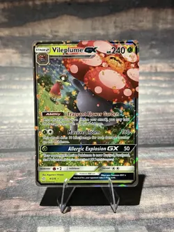 Vileplume GX 4/236 Cosmic Eclipse NM Ultra Rare Pokemon Card - Image 1