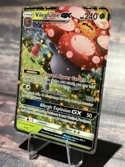 Vileplume GX 4/236 Cosmic Eclipse NM Ultra Rare Pokemon Card - Image 3
