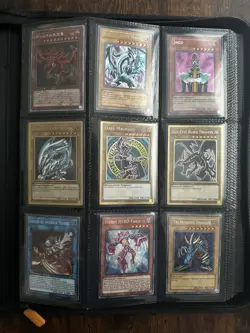 Yu-Gi-Oh! CCG Card Lot Blue-Eyes, Dark Magician, Binder - Image 1