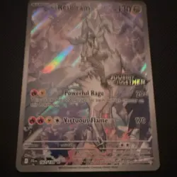 Pokemon N's Reshiram Miscellaneous Cards Illustration Rare Holo 167/159 130 HP - Image 1
