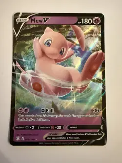 Mew V 069/189 Ultra Rare Darkness Ablaze Pokemon Card NM - Image 1