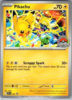 Pikachu - (World Championship 2025) 225 SV Scarlet & Violet - Pokemon Card - NM - Image 1