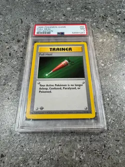 Pokemon TCG Cards 1st Edition Base Set Full Heal 82/102 PSA 7 NM - Image 1