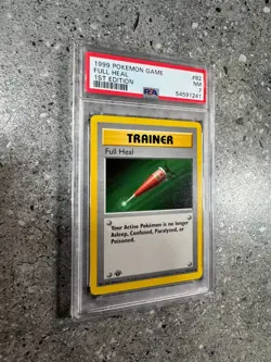 Pokemon TCG Cards 1st Edition Base Set Full Heal 82/102 PSA 7 NM - Image 3