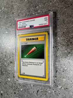 Pokemon TCG Cards 1st Edition Base Set Full Heal 82/102 PSA 7 NM - Image 4