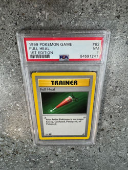 Pokemon TCG Cards 1st Edition Base Set Full Heal 82/102 PSA 7 NM - Image 5