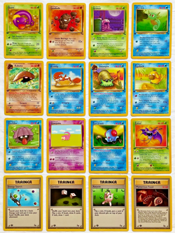 Pokemon 1st EDITION 1999 Fossil Set ALL Common Cards - 16 Card Lot - NM to Mint! - Image 1