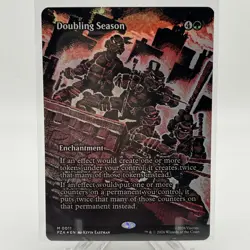 MTG TMNT Doubling Season #11 Borderless Foil Mythic PZA Nm/M - Image 1