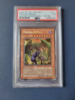 Yu-Gi-Oh! PSA 7 Mazera Deville AST-111 1st Edition Secret rare - Image 1