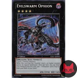Yugioh Evilswarm Ophion HA07-EN064 Secret Rare 1st Edition NM - Image 1