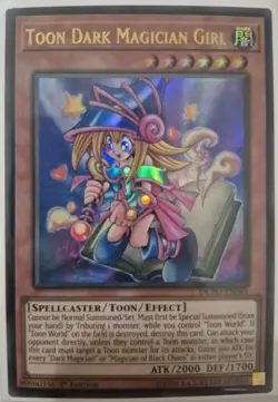 YuGiOh Toon Dark Magician Girl Ultra Rare 1st Edition DUPO-EN041 - Image 1